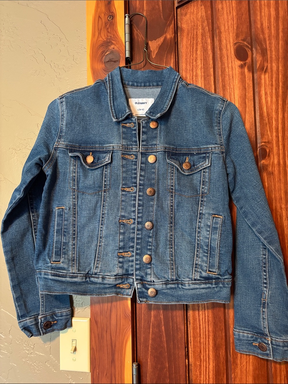 Old Navy Medium Blue Denim Jean Jacket for Kids